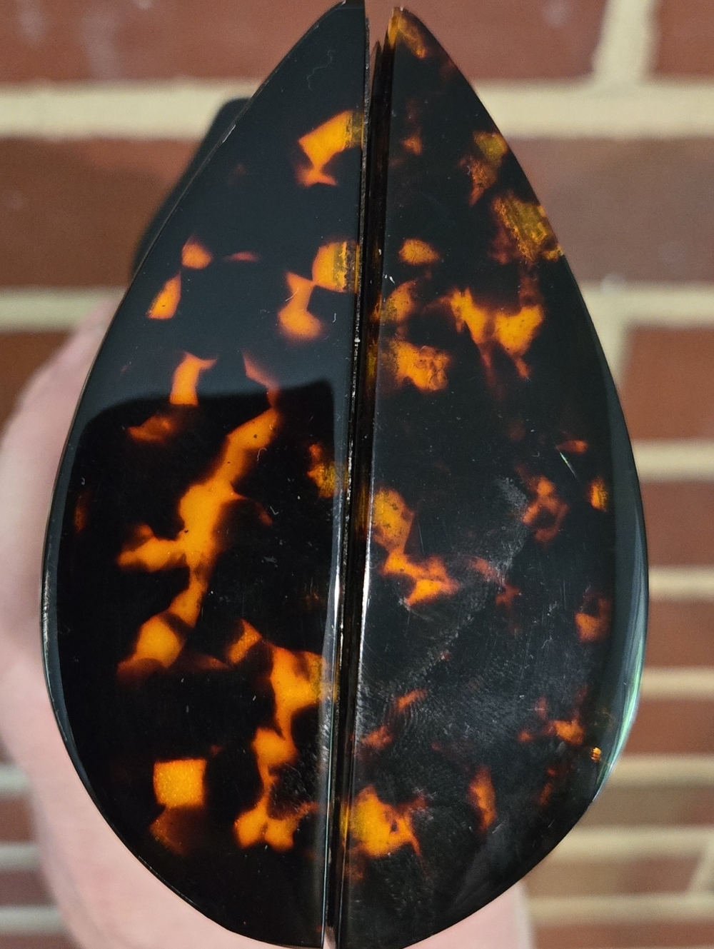 J.Crew Tortoiseshell Acrylic Clutch | Subtle Magnetic Closure | Evening Bag - Picture 8 of 11